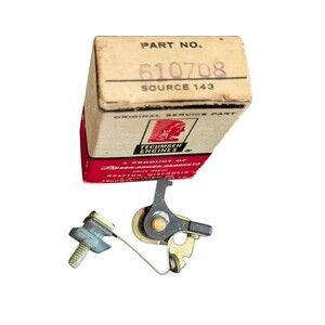 Genuine NOS OEM Vintage Tecumseh Engine 610708 Breaker Points In Box Repair